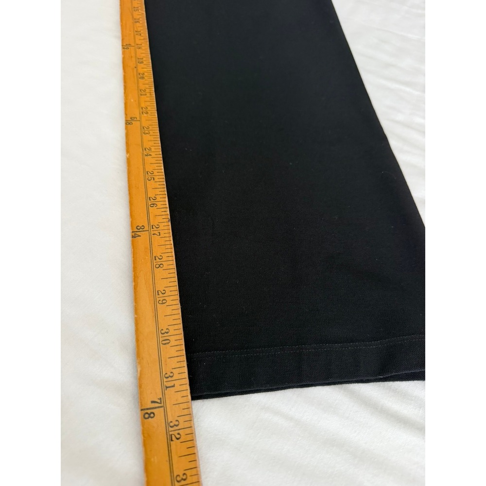 Eileen Fisher Black Stretch Crepe Pull On Ankle Pants P6375M Womens Medium - Picture 10 of 10